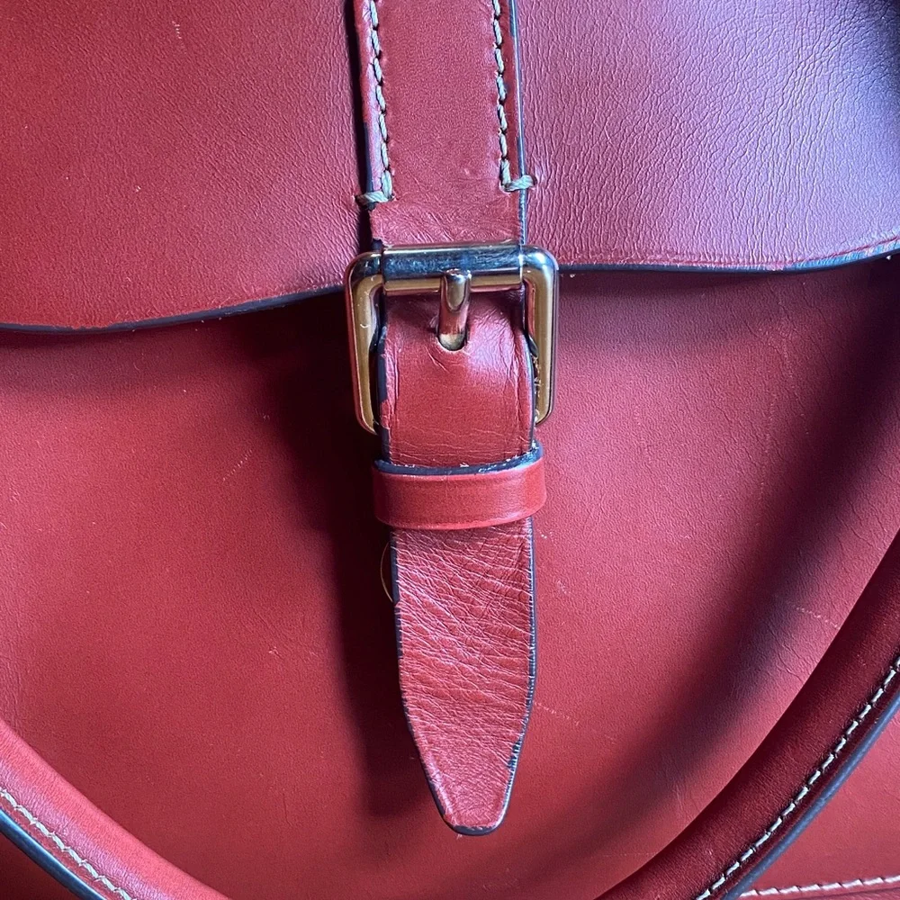Boldrini Selleria Red Leather Bag - Picture 6 of 11